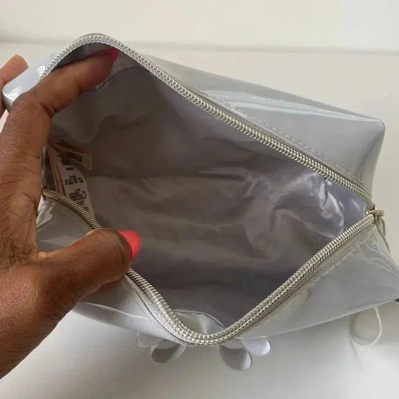 NWT Ted Baker Grey Bow Bag/Makeup Bag - Picture 11 of 16